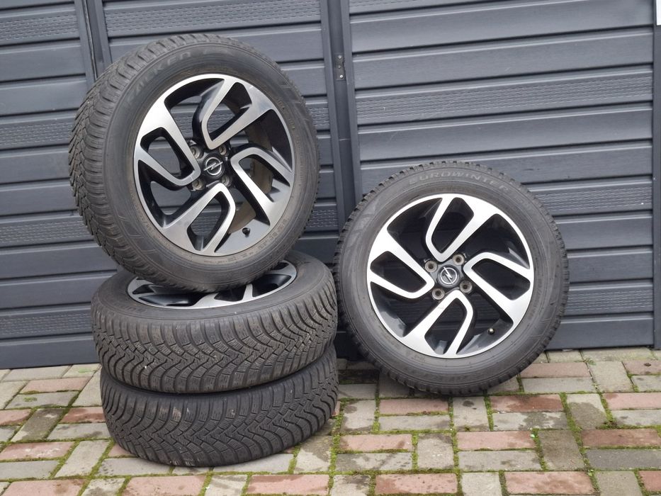 Set jante originale  Opel 4x108 cu anvelope  iarna falken  195 60 16