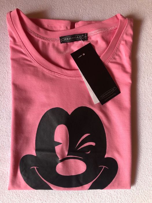 Нова дамска тениска с принт (S)