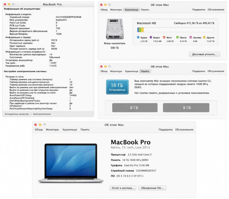 MacBook Pro 2013 года