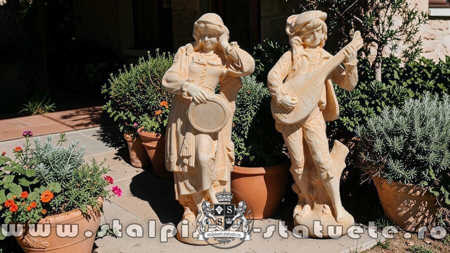 Statui ornament, din beton,  pentru curte și grădină.