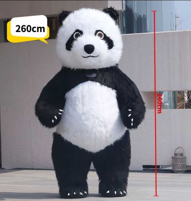 Ростовой костюм панда надувной
