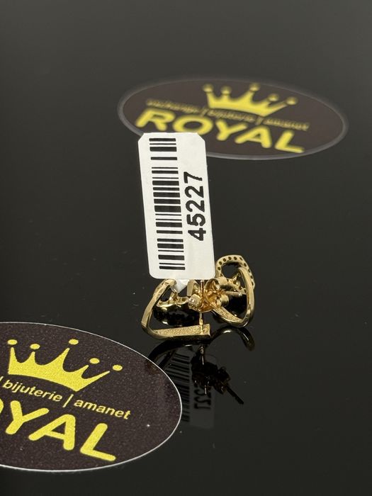 Bijuteria ROYAL : Cercei AUR 14K NOU / 1.66 GR