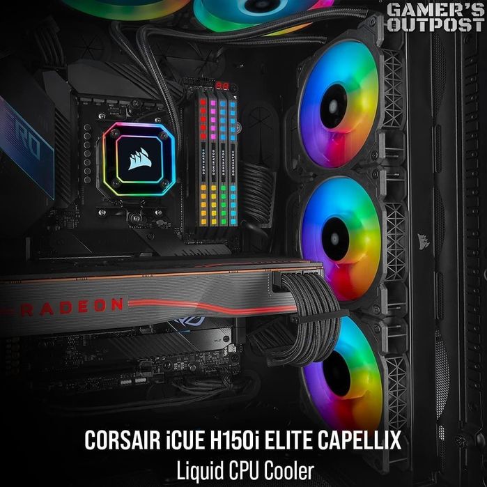 Corsair H150i elite СКИДКА capellix водяное охлаждение/водянка/кулер