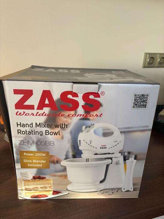 Mixer Zass cu bol rotativ