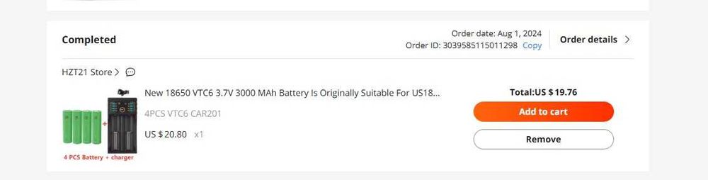 Acumulatori 18650 Sony VTC6