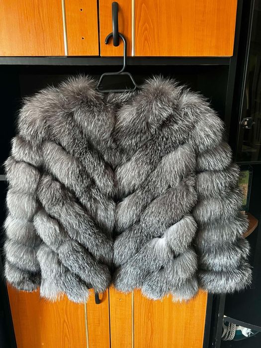 Blana naturală vulpe argintie