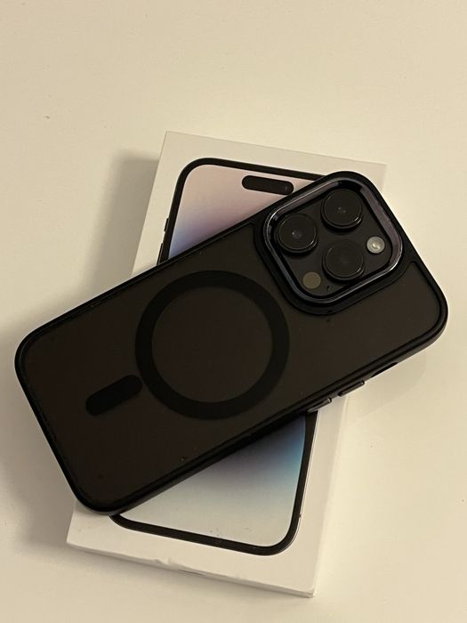 Iphone 14 Pro Black 128GB 85% BH E Sim Пълен комплект кейс и протектор