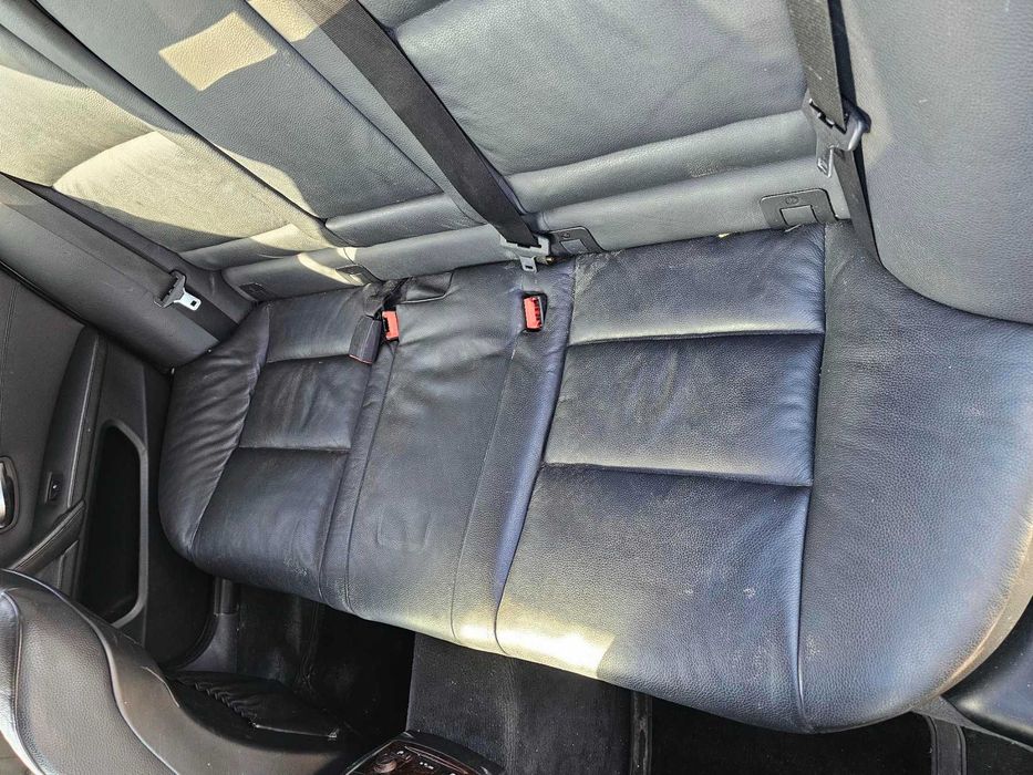 Черно кожено рекаро с подгрев на предни и задни седалки БМВ Е61 фейс