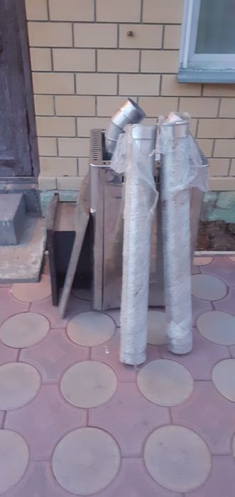 Печка на дровах, для бани, новая.