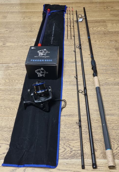 SET Feeder FL Strategist Super Distance 4.20 180g + Mulineta Pro FL St