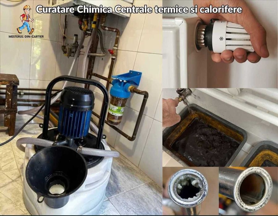Curățare chimică centrală termică & calorifere – fără demontare!