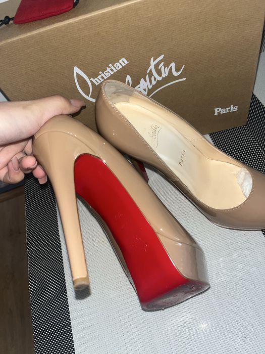 Christian Louboutin Nude Patent Pumps
