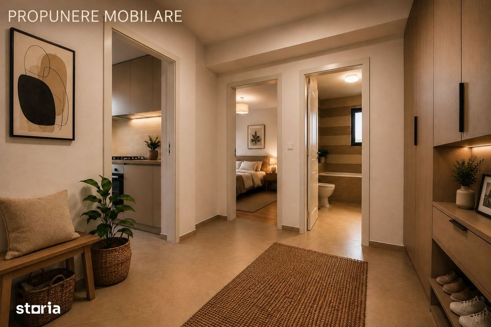 2 Camere | Mutare Imediată | Încălzire în Pardoseală | Parcare inclusa
