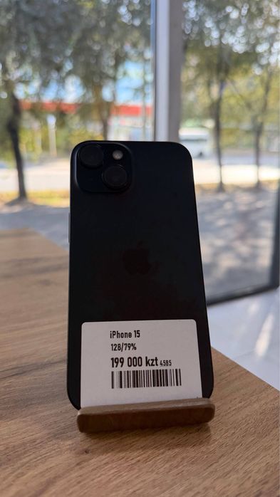 iPhone 15•128GB/79%Black  Айфон 15•128Гб/79%Черный