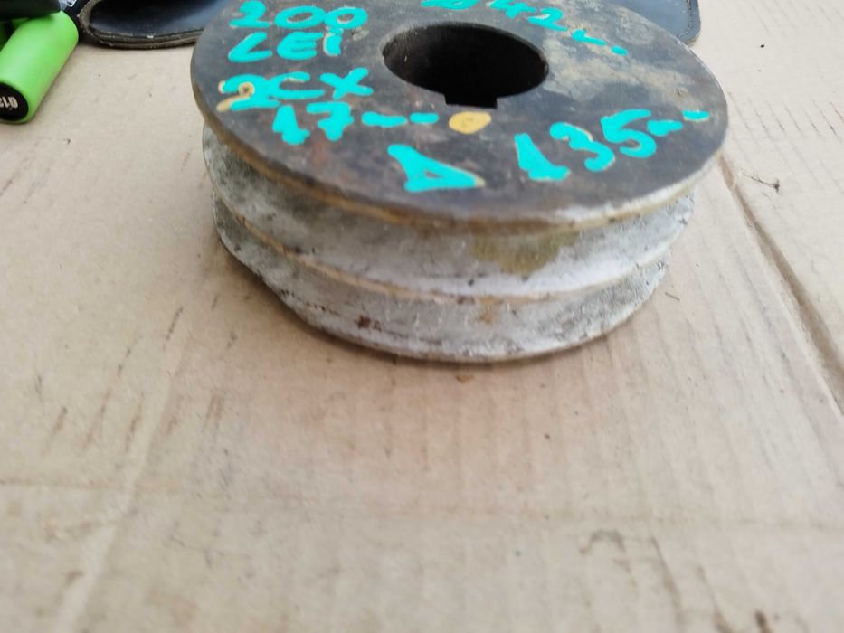 Fulie cu 2 canale 135 mm