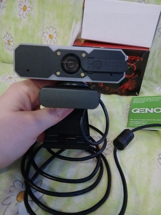 Camera Web Qeno® Gaming PC Webcam, Full HD 2MP 1920x1080/60FPS