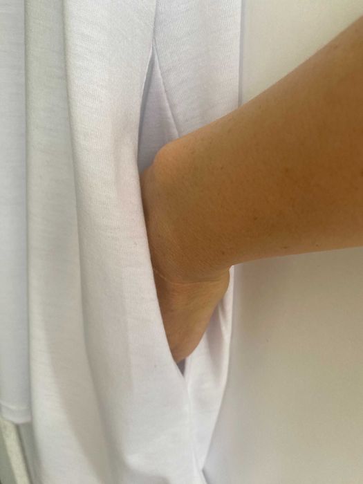 Rochie tricou cu buzunare, nou, bumbac cu vascoza, S/36