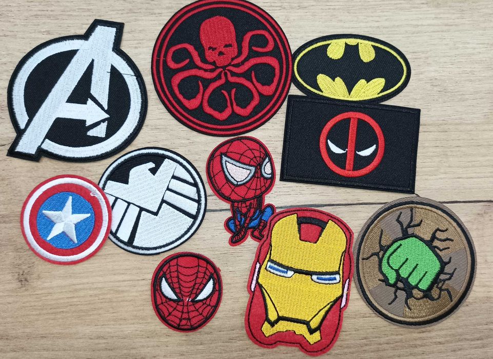 Нашивки Пачове с Велкро Топло Лепене, Бродирани, Гумирани Пакет 5-10бр