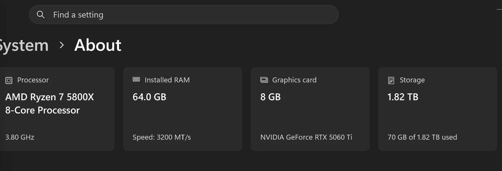 RAM PC DDR4 64Gb kit 2x32Gb Kingston Fury 3200Mhz