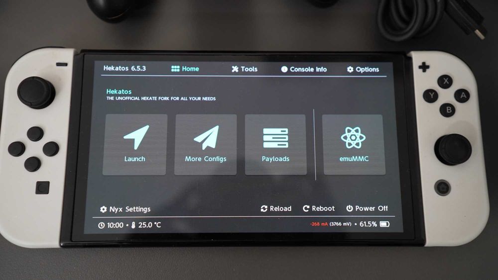 Nintendo Switch OLED - 128 GB, с emuNAND, Android, Hekate и Atmosphere