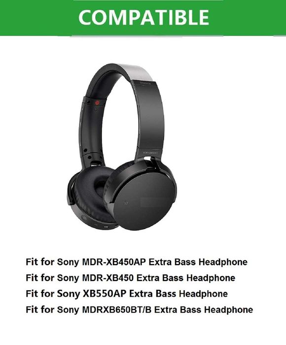 Set 2 bureti pentru casti Sony MDR-XB650 BT, XB550AP, XB450 AP, On-Ear