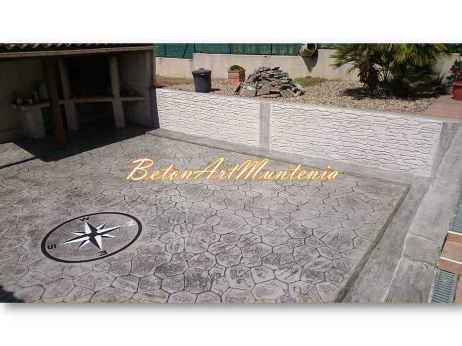 Beton amprentat și amprentat vertical