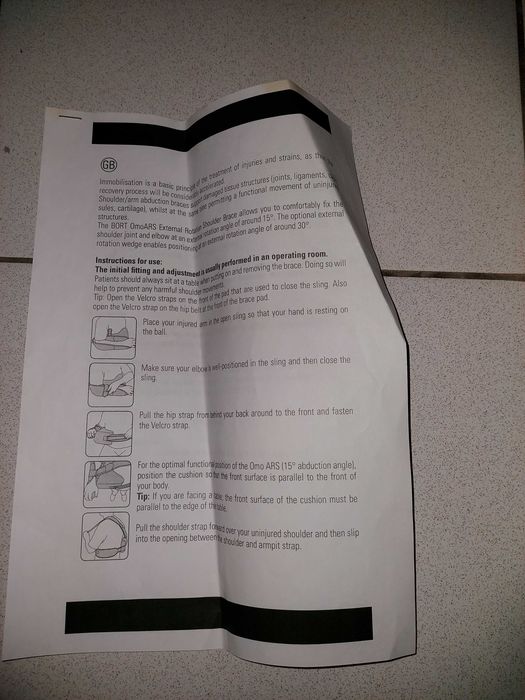 Vand orteză pentru umăr/braț BORTY OmoARS