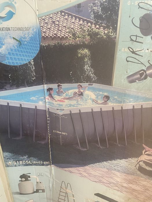 Piscina exterior 7,32-3.66-1,32