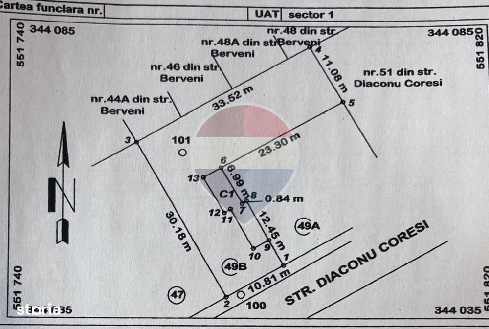 Teren intravilan de 571 mp in zona Bucurestii Noi, Metrou Bazilescu