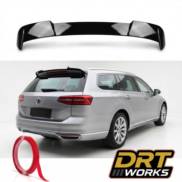 Eleron haion DRT WORKS pentru Volkswagen Passat B8 Variant / Break / Kombi negru lucios