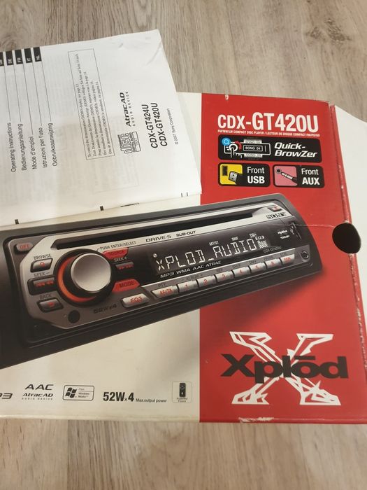 Mp3 auto  nefolosit sony cdx -gt 420u