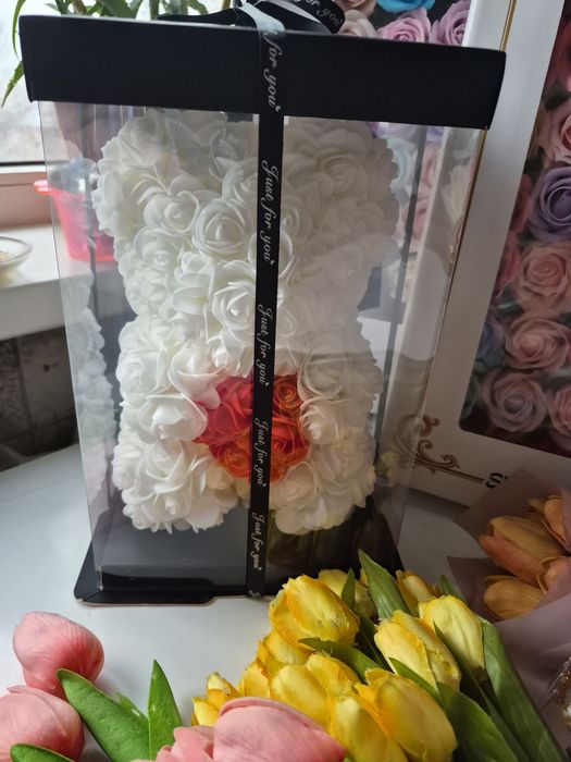 Розы искусственные "мыльные ".