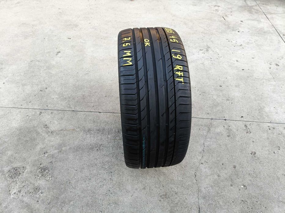 O anvelopa vara 285 45 19 continental sportcontact 5 run flat 7,5 mm