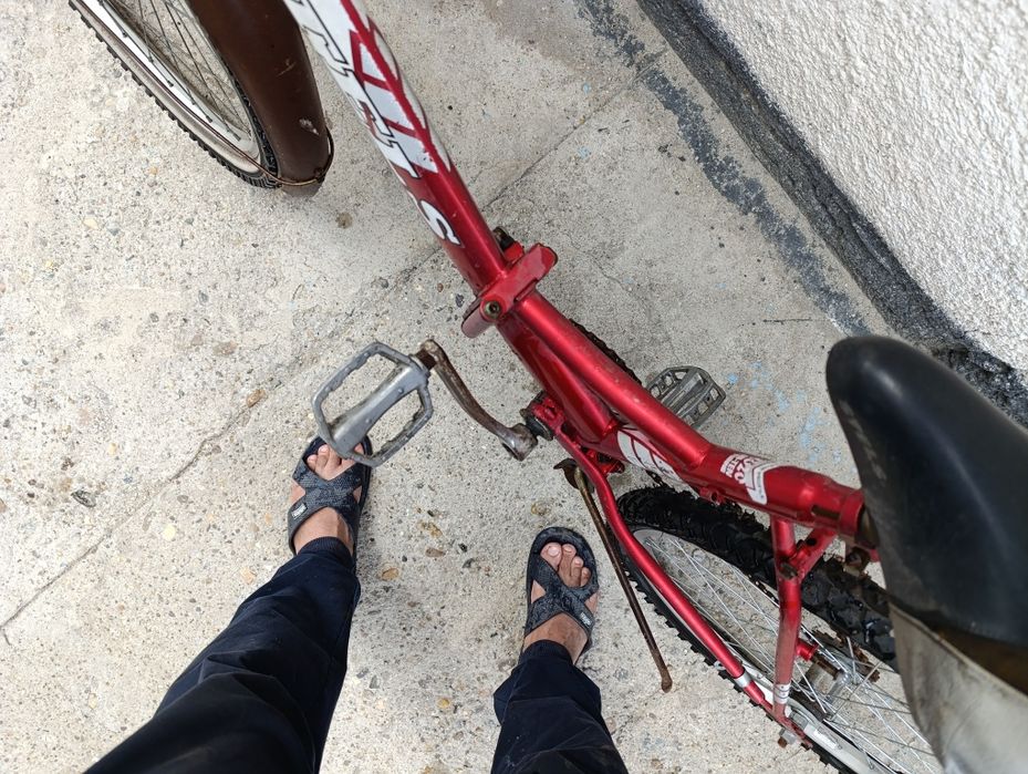 Велосипед СТЕЛС складной натходу