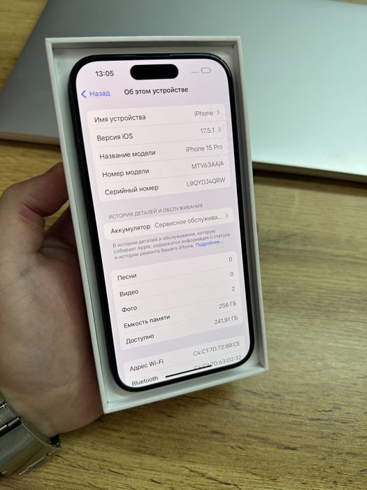 iPhone 15 Pro 256gb 78% holati yahwi