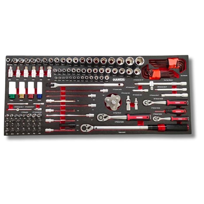 Шкаф/количка с инструменти 12 чекмеджета HAWEK