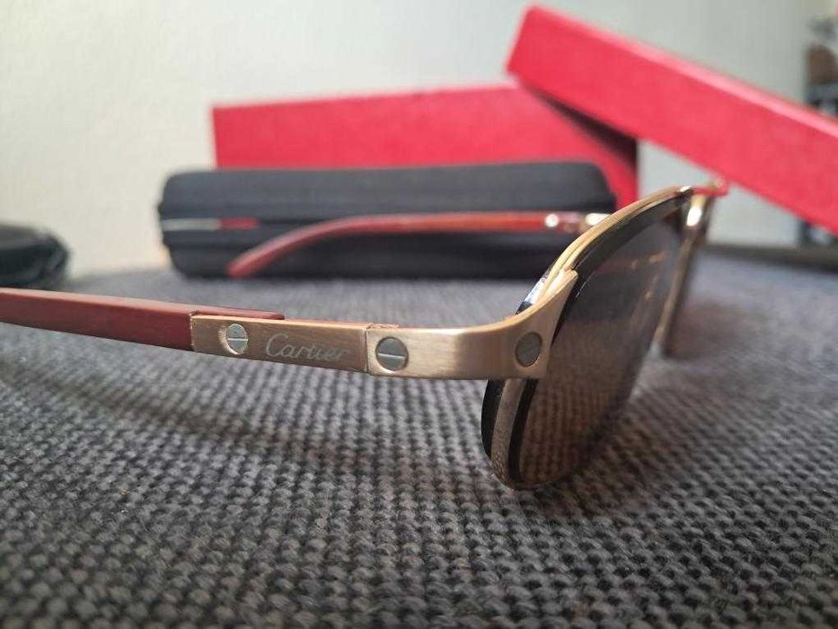 Oчила Cartier Paris Red Wooden Temple 59-16-130