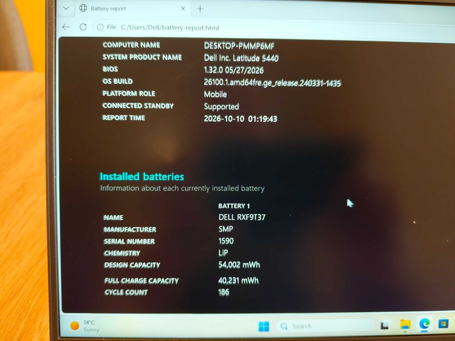 Dell Latitude 5440, 16GB DDR4 RAM, 256GB SSD, Intel Core i5-1335U