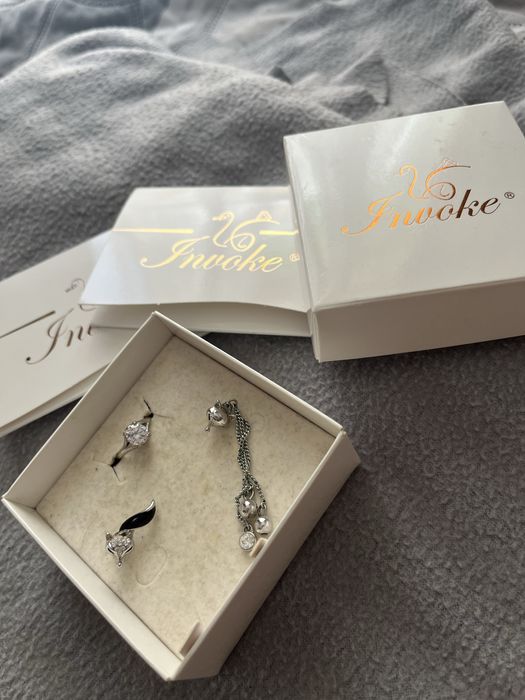 Комплент обеци и пръстен