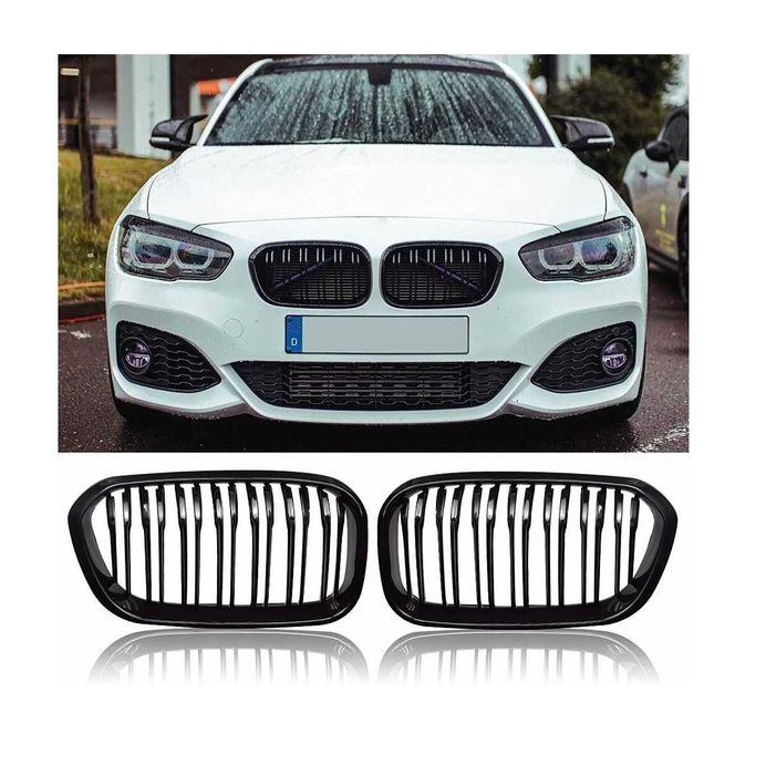 Бъбреци за BMW 1 ва серия F20 /F21 Черен Гланц Двойни (2015-2017) фейс