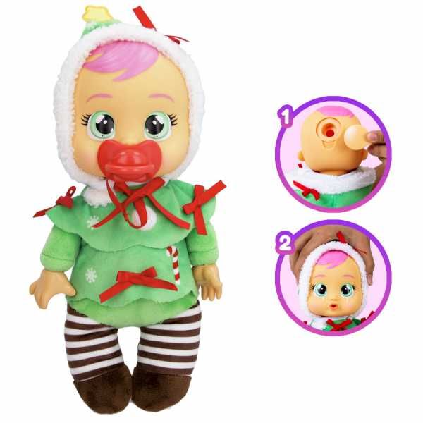 Кукла със сълзи Cry Babies Плачеща кукла с коледно облекло 5 вида