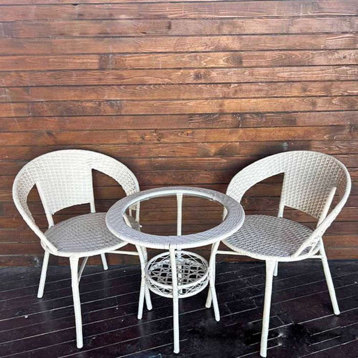 Ратанов комплект Маса и 2 стола, 3 цвята