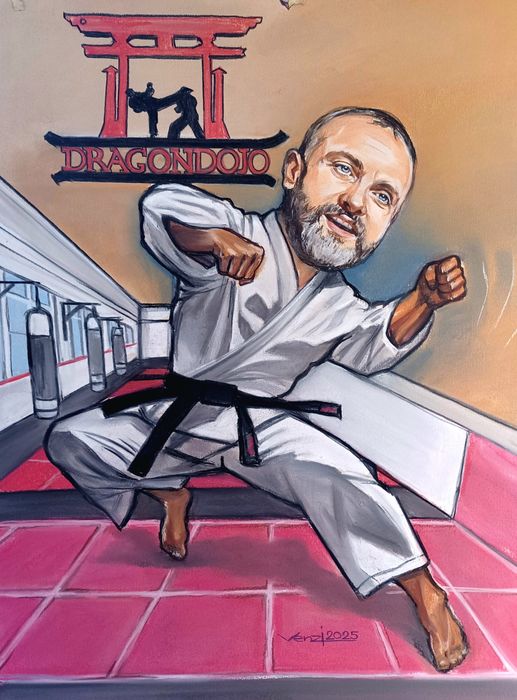 Ръчно рисувани карикатури по снимка