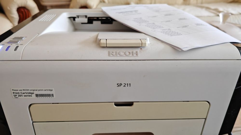 Imprimanta  laser monocrom Ricoh SP 211. A4, cartuș refill cu cip