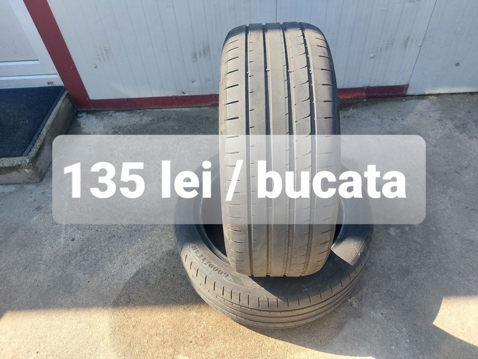 135 lei bucata! Doua anvelope de vara 235 45 r18 Goodyear dot 2024