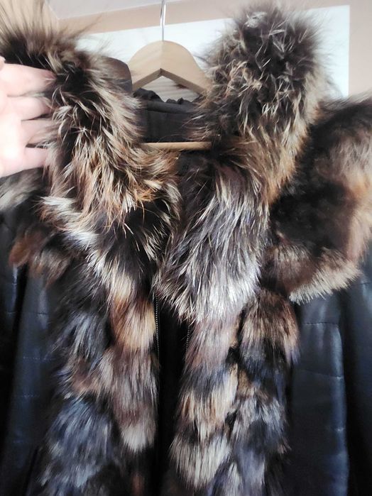 Страхотно кожено зимно яке