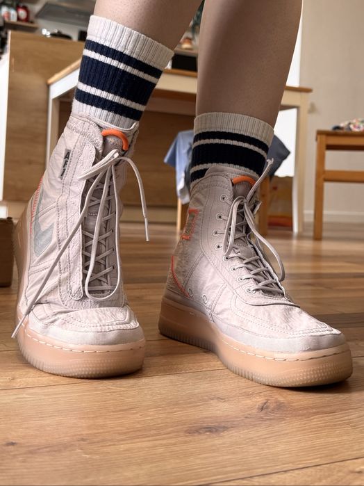 Nike AF1 Air Force 1 High Shell Platinum Violet/Metallic