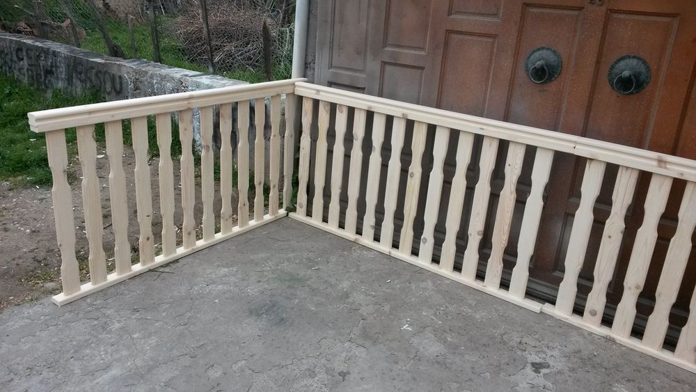 Дървен парапет по размер