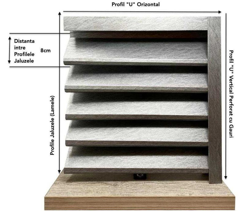 Garduri din panouri stil jaluzele, sipca metalica, tabla, plasa si BCA