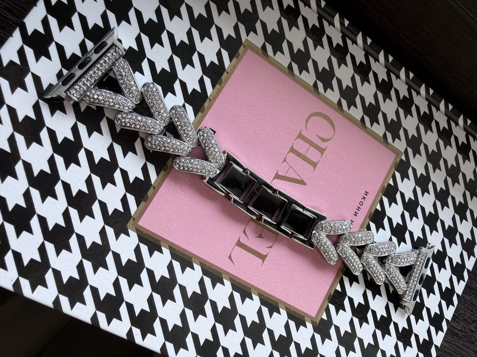 Apple Watch каишка с кристали 44/46/49мм